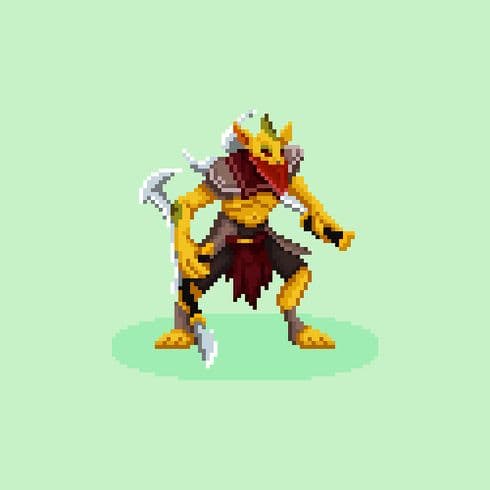 Kingw na platformě X: „The new lads 32x32 #pixelart #ドット絵 #darkstalkers   / X